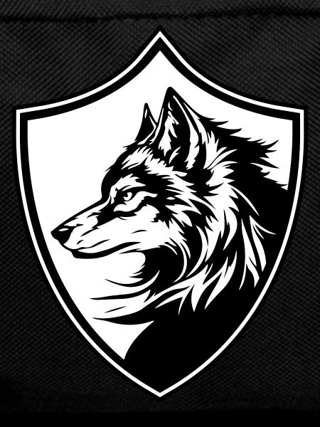 Wolf Coat of Arms Silhouette