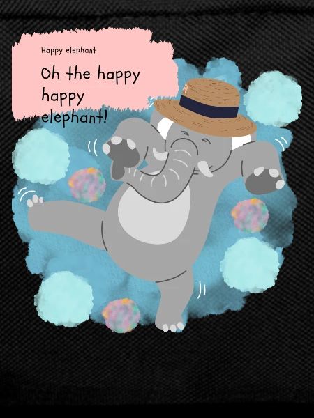 Éléphant heureux