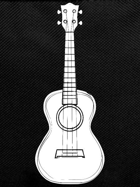 Dessin d’instrument de ukulélé