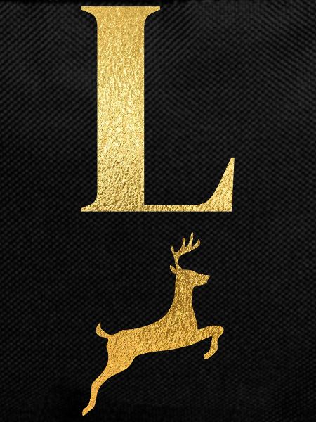 Letter l Golden Deer - Gift Idea