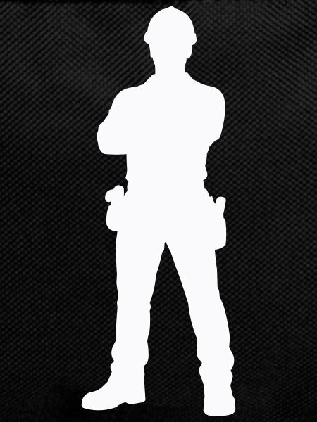 Bauarbeiter Bau Silhouette
