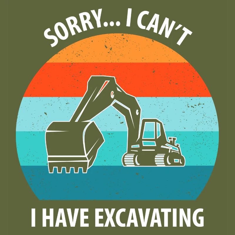 Bagger Baggerfahrer Baggerwagen