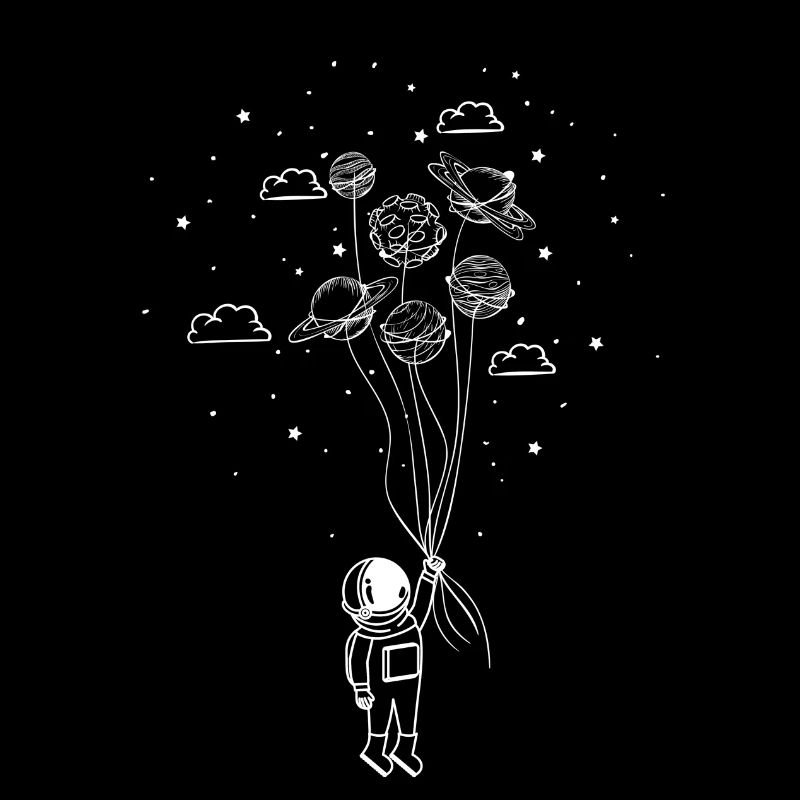 Montgolfons astronautes planètes l’espace étoiles