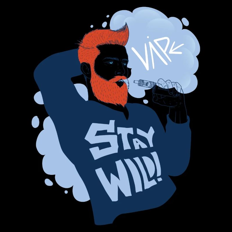 Vaperguy avec un style de vie sauvage