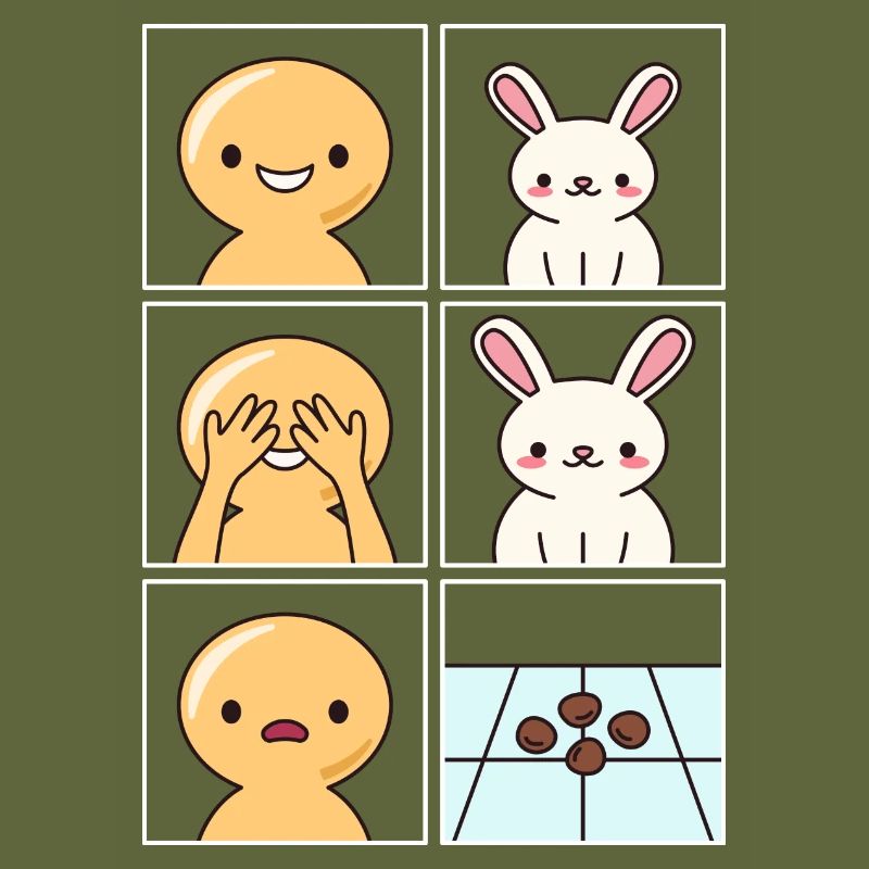 Conception de caca de lapin pour les gardiens de lapins