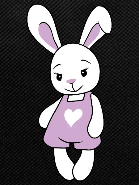 Cute cartoonish rabbit