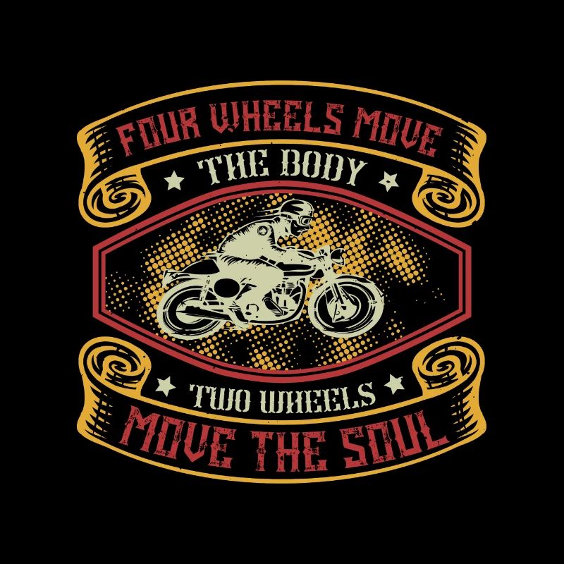 Four wheels move the body
