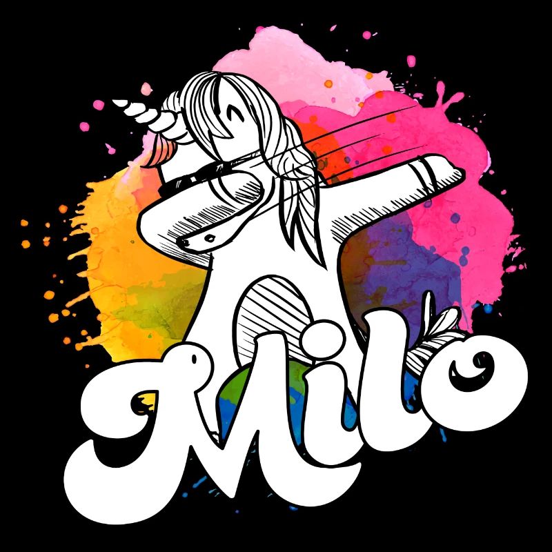 MILO - Beau nom de garçon avec licorne cool