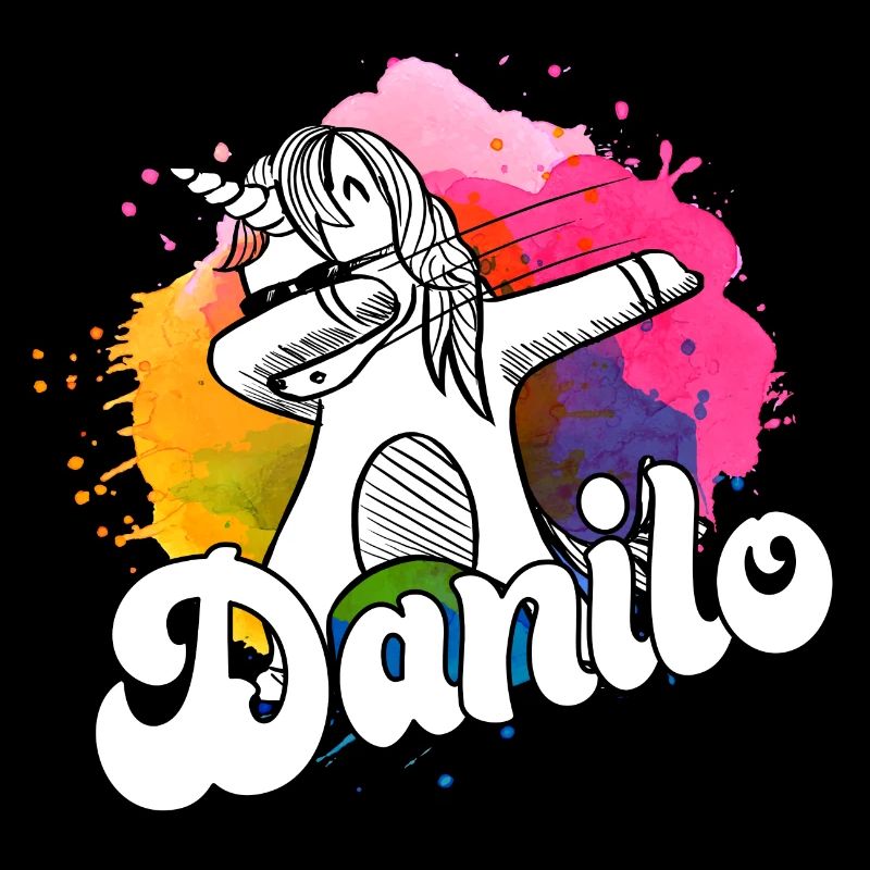 DANILO - Schöner Jungen Name mit Coolem Einhorn