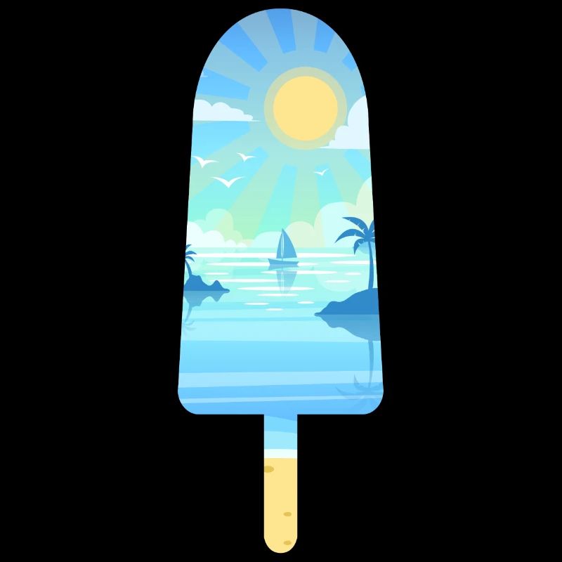 Nautical Landscape Silhouette Frozen Stick