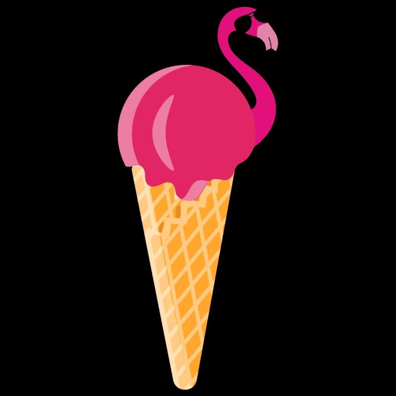 Ice cream Waffeleis Eiskugel Flamingo Eis