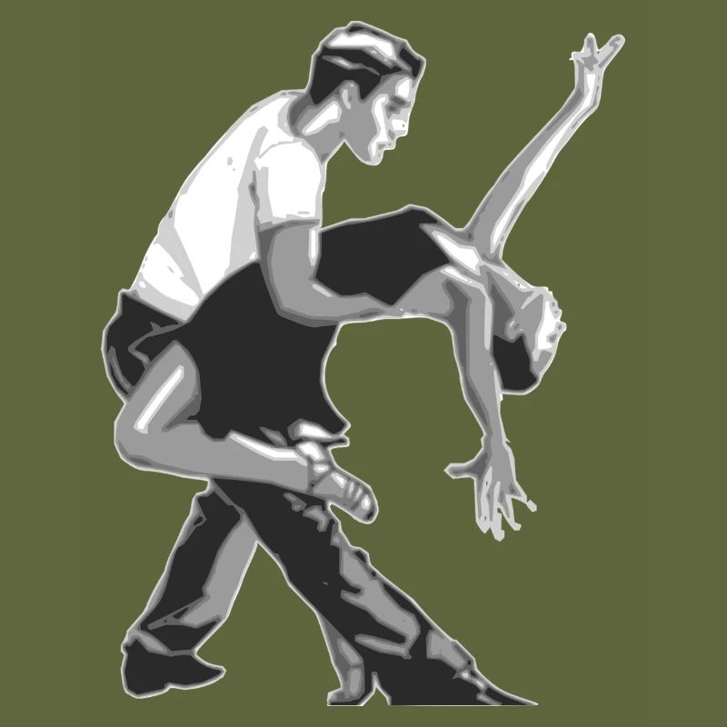 Danseurs et danseuse cadeau de danse salsa
