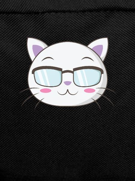 Nerd cat with nerd glasses
