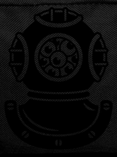 Diving helmet with creature eyes