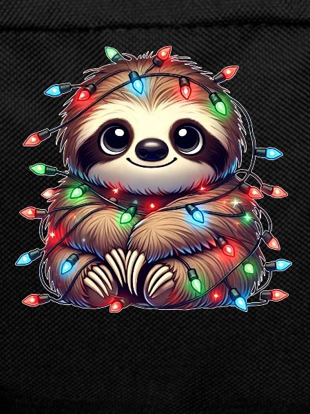 Cute Sloth Christmas String Lights
