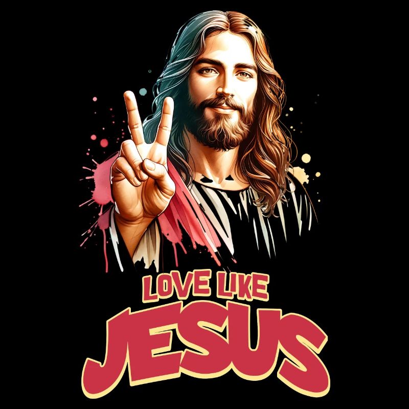 Amour comme Jésus Style d’affiche de film