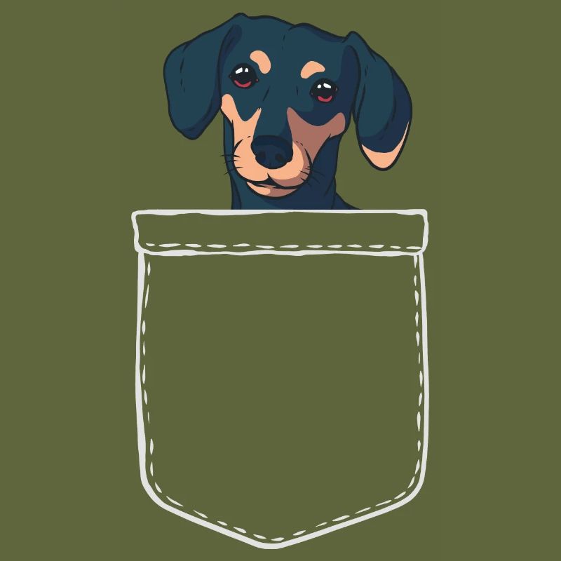 Dacker Brusttasche Tier Haustier Hund Geschenk