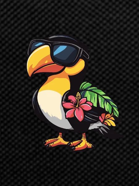 Toucan Bird Comic Cool Summer