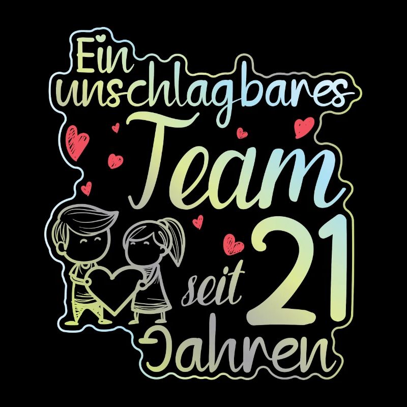 Ein perfektes Team seit 21 Jahren Hochzeitstag