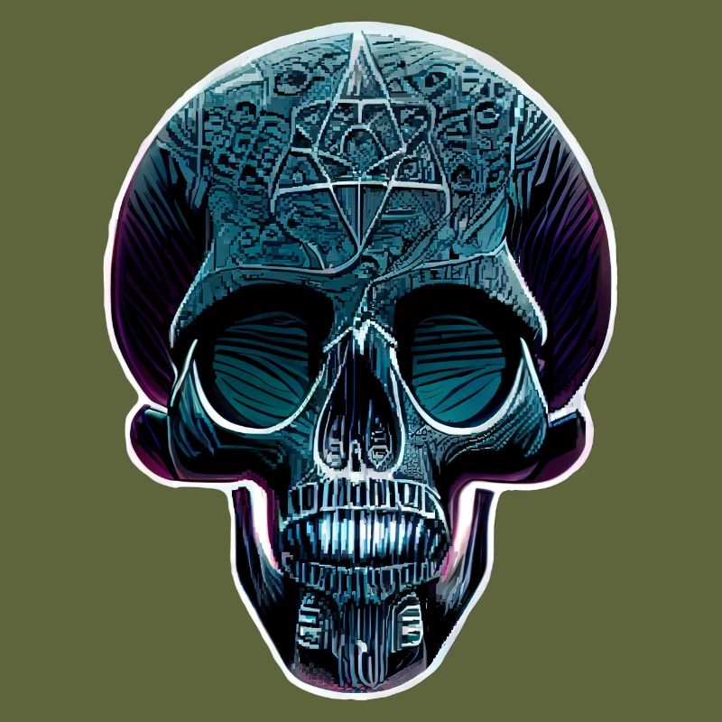 blue skull
