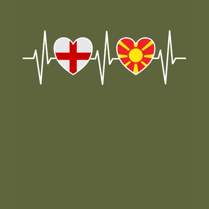 Drapeaux du drapeau macédonien de l’Angleterre et de la Macédoine