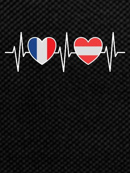 France and Austria Austrian flag