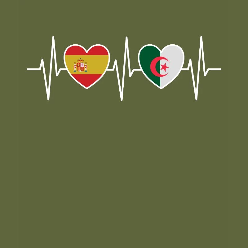 Espagne et Algérie Drapeau algérien Drapeaux