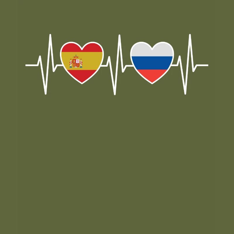 Espagne et Russie Drapeaux russes