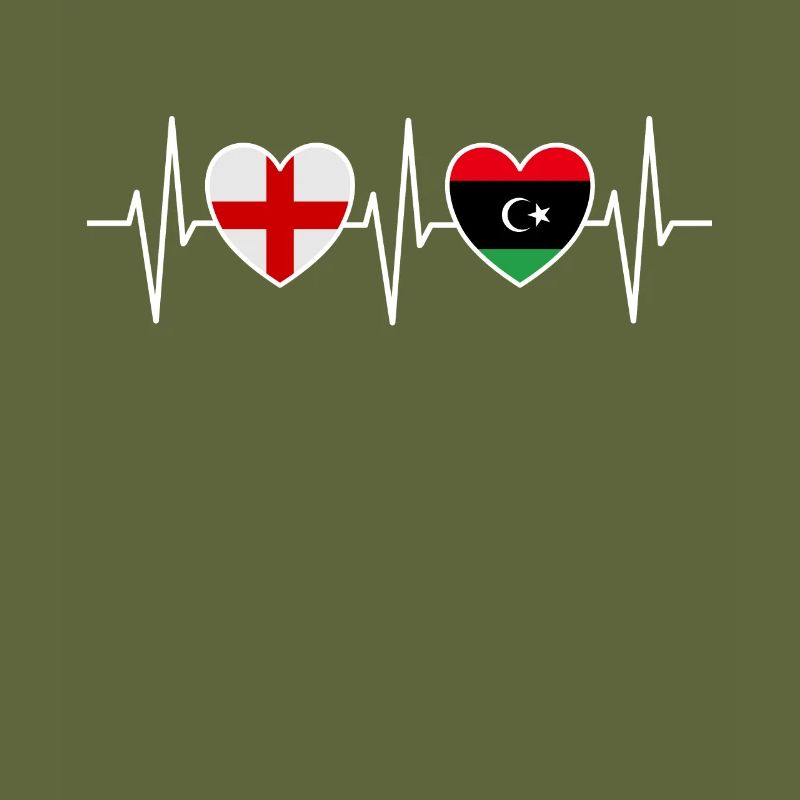 Angleterre et Libye Drapeau libyen Drapeaux