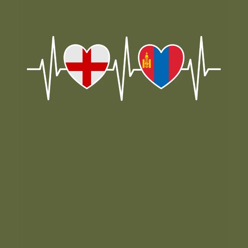 Drapeaux du drapeau mongol de l’Angleterre et de la Mongolie