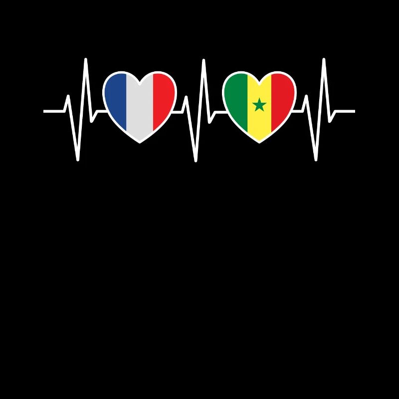 France et Sénégal Drapeaux sénégalais