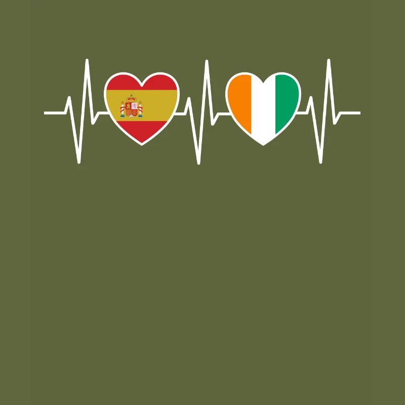 Drapeaux de l’Espagne et de la Côte d’Ivoire