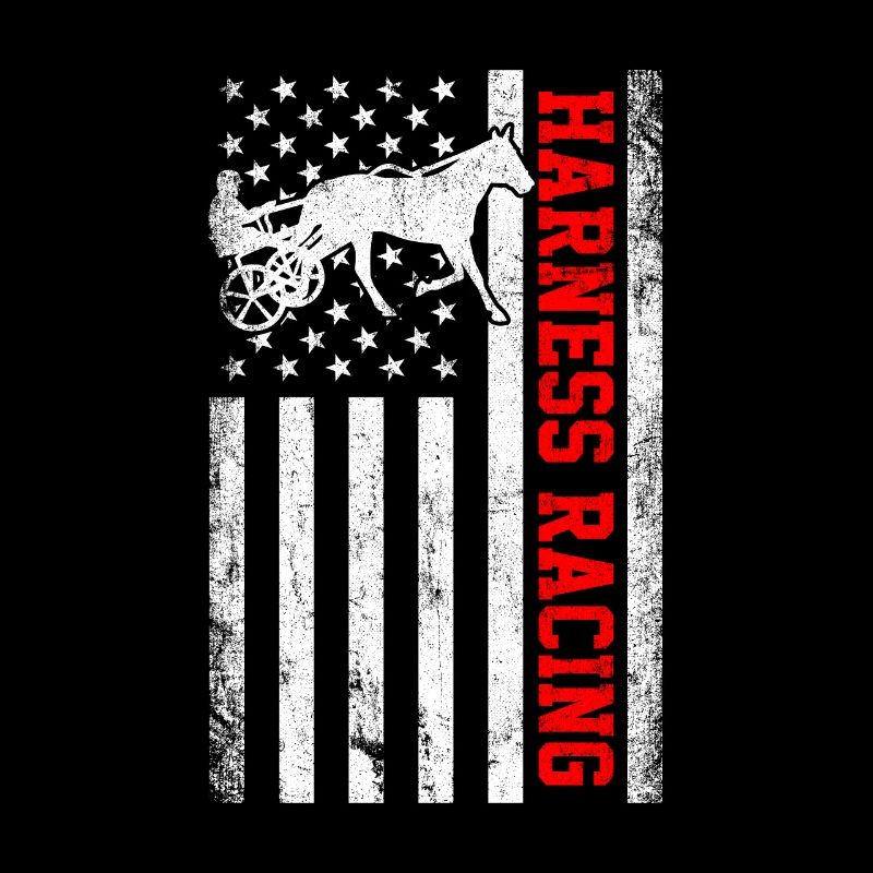 Harness racing american flag