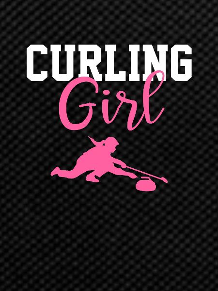 Curling girl, curling