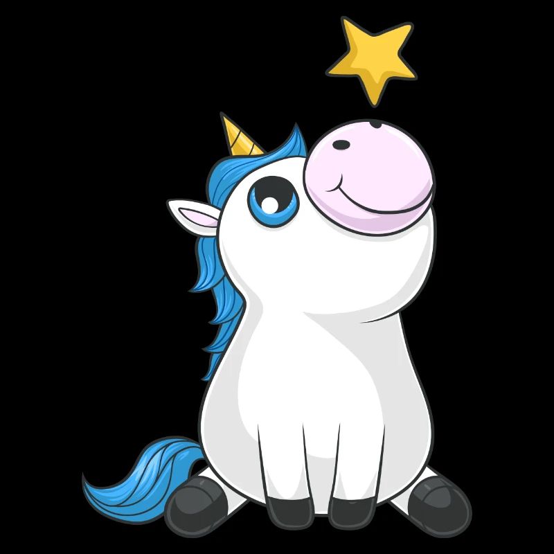 Süßes Comic Einhorn