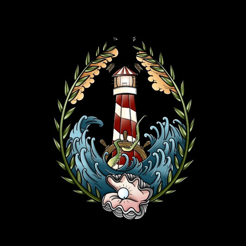 Tattoo design lighthouse