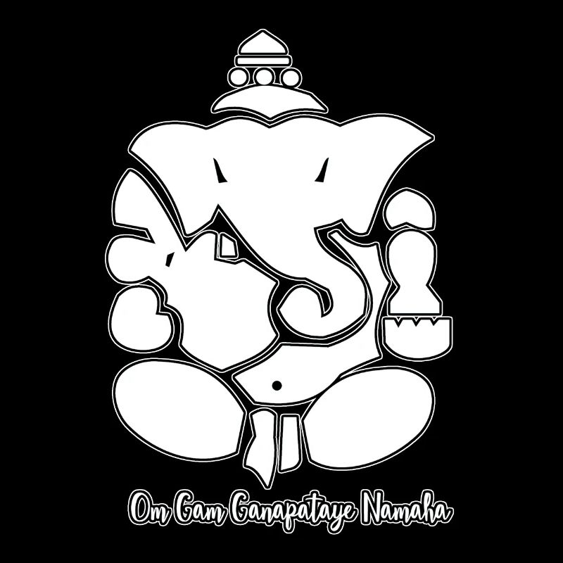 Ganesha with mantra