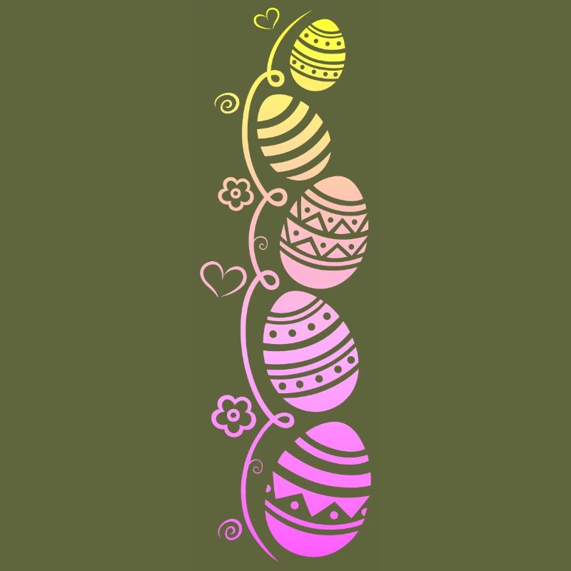 Colorful Easter eggs for Easter