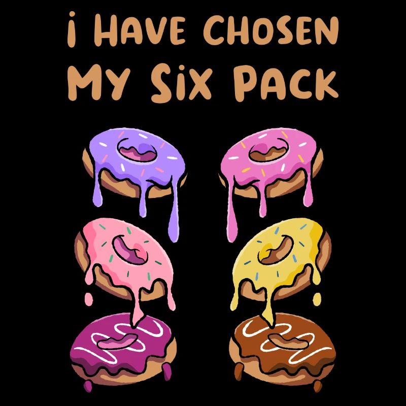 Donut Sixpack Donuts Witzig Lustig Spruch Geschenk