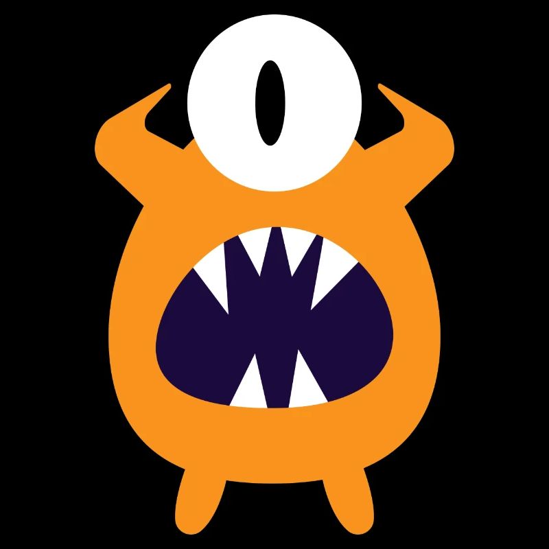 yellow screaming monster