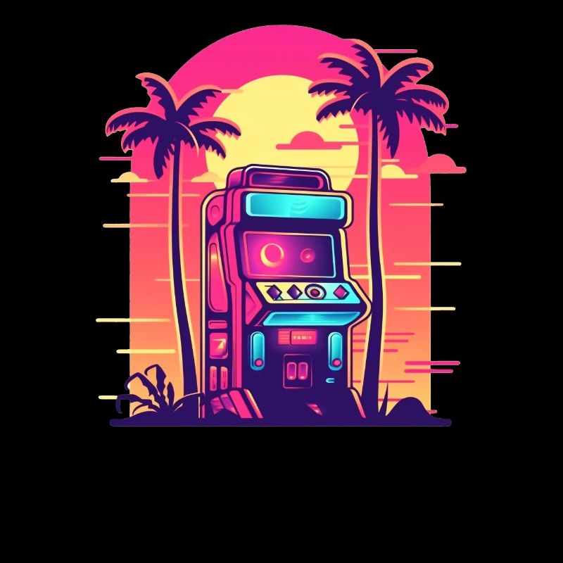 Retro Arcade Controller Game Over Konsolenspieler