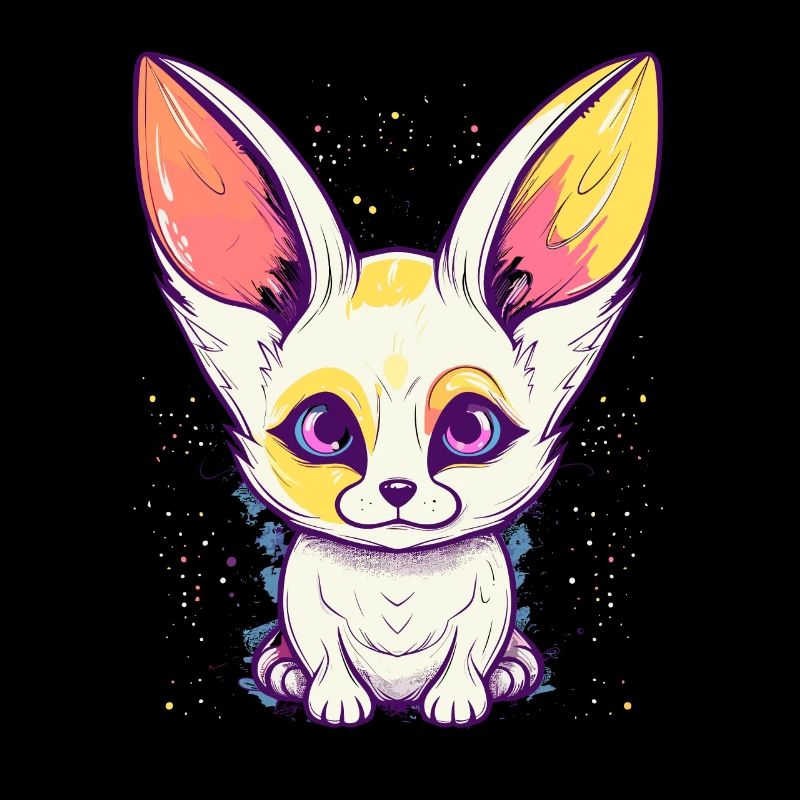 Mignon Anime Style Fox Kawaii