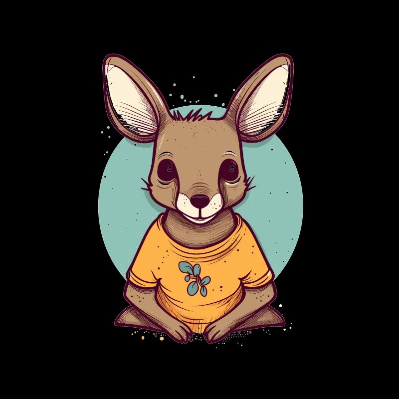 Cute Anime Style Kangaroo Kawaii