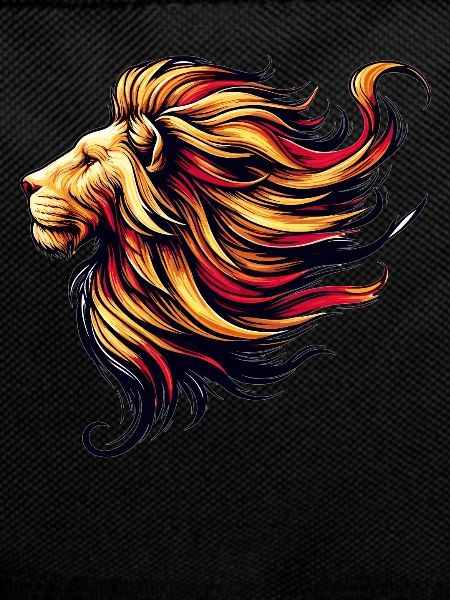 Leo with a dramatic mane