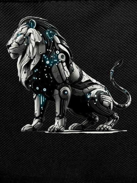Futuristic Cybernetic Lion