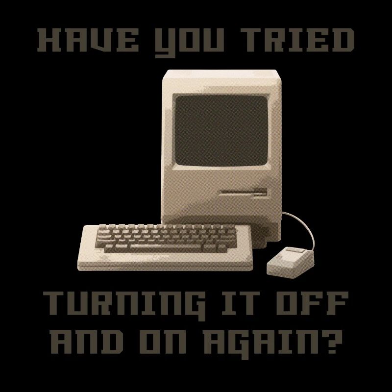 Computer off and on again