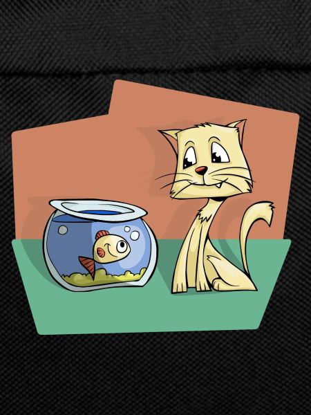 Cat with fish