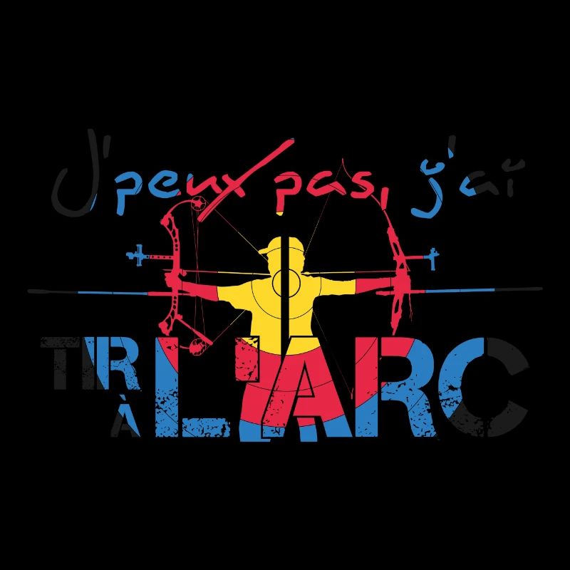 Sweatshirt J'peux pas j'ai tir à l'arc - couleur