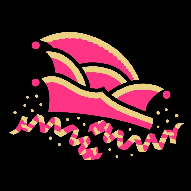 Fool's cap with streamers