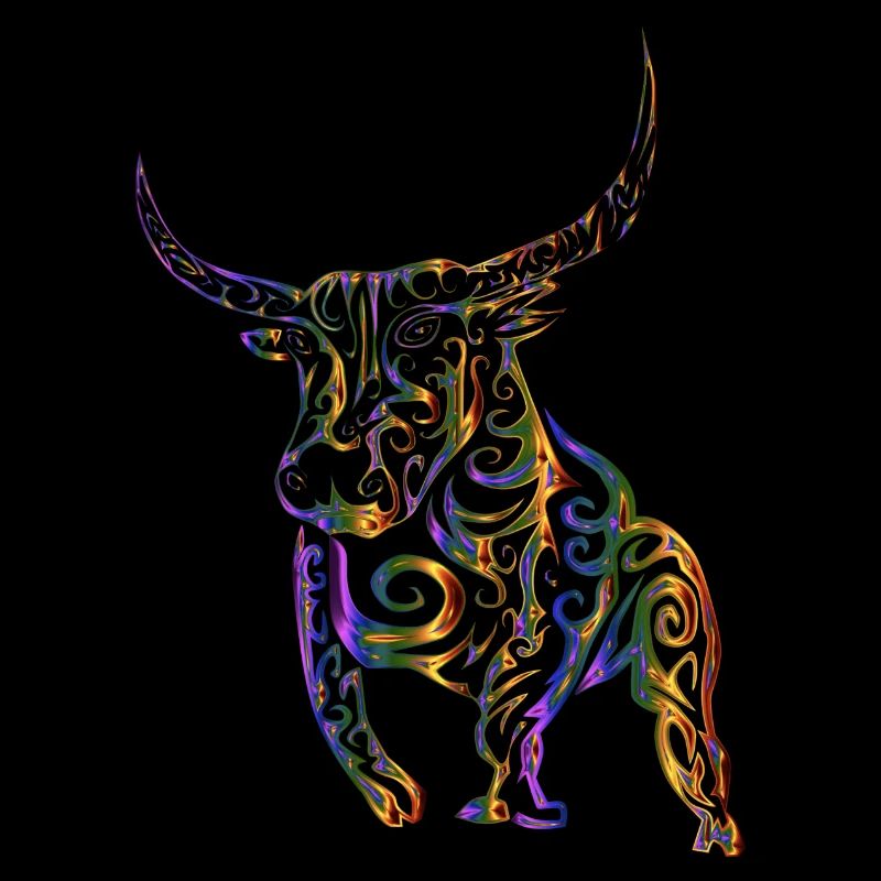 Le taureau coloré
